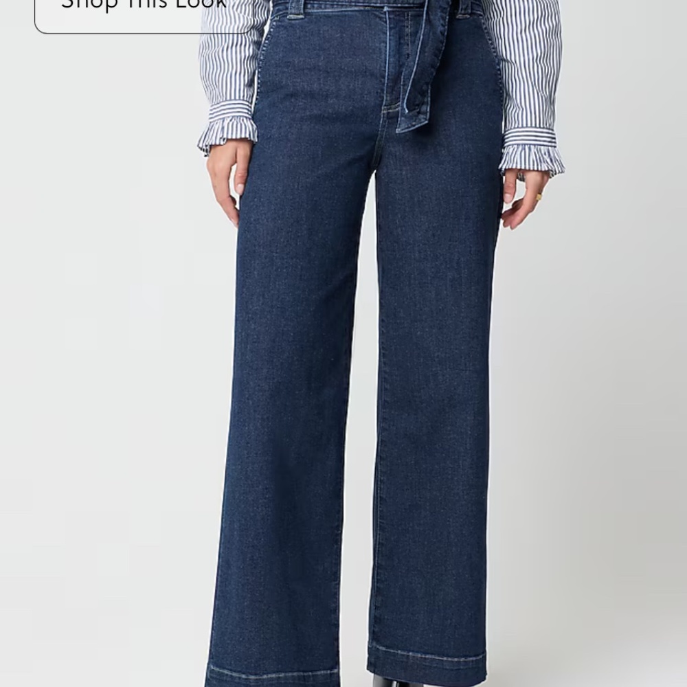 J Crew Factory High Rise Trouser Jean - Picture 4 of 8